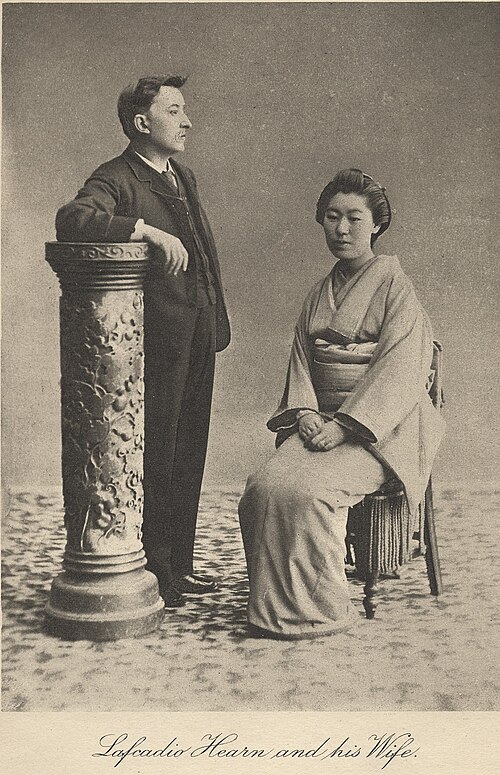 小泉八雲（ラフカディオ・ハーン）の肖像、1892年 熊本にて、撮影：富重利平（1837–1922）